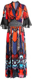 Multi Colored Silk Beach Dress | DESIGNER INSPIRED FASHIONS