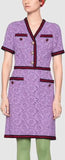 Flower Lace Dress, Purple