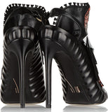 'Shima' Fringed Suede, Elaphe And Leather Slingback Sandals - DESIGNER INSPIRED FASHIONS