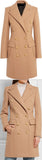 Double-Breasted Gold Metal Button Coat