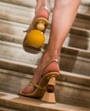 Bahia Leather Sandals - Beige or Black