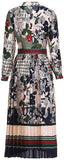 Floral Printed Pleated Midi Dress