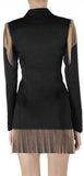 Fringed Blazer-Dress | DESIGNER INSPIRED FASHIONS