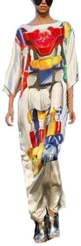 Robot Print Maxi Dress