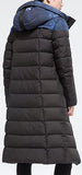 Space Print Paneled Puffer Coat, Blue
