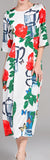 Floral & Pot Printed Dress