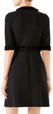 Jersey Tiger-Head Button Dress