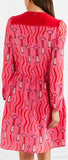 Printed Silk Crepe De Chine Dress