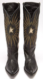 'Wish Star' Embroidered Leather Boots