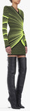 Knit Mini Dress, Green