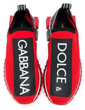 Slip-on Logo Sneakers, Red