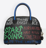 Ville Graffiti Top Handle Bag