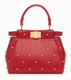 PEEKABOO XS Leather Mini-Bag - Black, Red, Pink, White