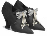 Jewel Lace-up Booties - Black, Grey, Red