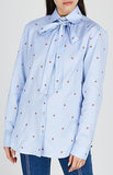 Blue Strawberry Fil Coupé Shirt | DESIGNER INSPIRED FASHIONS