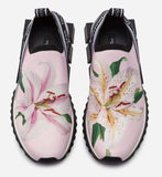Sorrento Sneakers with Lily Print - Black or Pink | DESIGNER INSPIRED FASHIONS