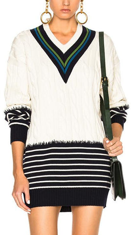 'Cricket Marine' Sweater - DESIGNER INSPIRED FASHIONS