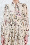 Floral Maples Frill Dress