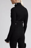 Turtleneck Stacked Crystal Cuff Top