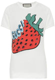 Logo Sequin Strawberry Print T-Shirt | DESIGNER INSPIRED FASHIONS