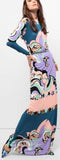 Printed Jersey Silk Maxi Dress | DESIGNER INSPIRED FASHIONS
