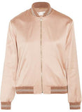Embellished Satin Bomber Jacket - DESIGNER INSPIRED FASHIONS