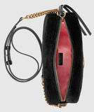 GG Marmont Velvet Small Shoulder Bag