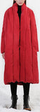 Paneled Puffer Coat - Red, Champagne, or Black