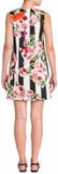 Roses & Stripe Brocade Dress