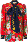 L‰۪Aveugle Par Amour Floral Blouse