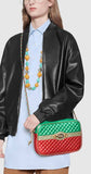 Laminated Leather Small Shoulder Bag