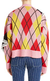 Argyle Ruffle Sweater