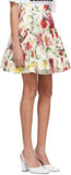 White Flowers Miniskirt