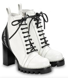 'Star Trail' Logo Ankle Boots - White or Black