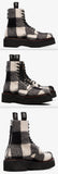 Tartan Canvas Ankle Boots