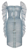 Lace-up Tulle Dress