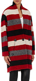 'Gabrie' Blanket-Striped Coat