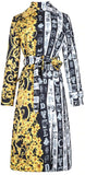 Baroque Printed Single-Breasted Trench Coat | DESIGNER INSPIRED FASHIONS