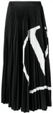 V-Logo Pleated Skirt