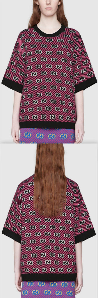 GG Stripe Jacquard Top
