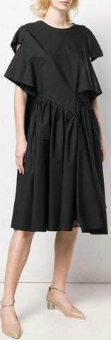 D̩cortiqu̩ Asymmetric Dress, Black | DESIGNER INSPIRED FASHIONS