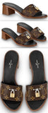 Lock it Heel Mules - Monogram