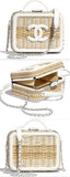 Small Vanity Case, Beige & White | DESIGNER INSPIRED FASHIONS