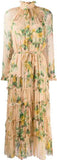 Neck-Tie Ruffle Silk Dress | DESIGNER INSPIRED FASHIONS