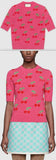 GG Cherry Jacquard Wool Knit Top | DESIGNER INSPIRED FASHIONS