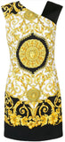 Baroque Sleeveless Printed Mini Dress | DESIGNER INSPIRED FASHIONS
