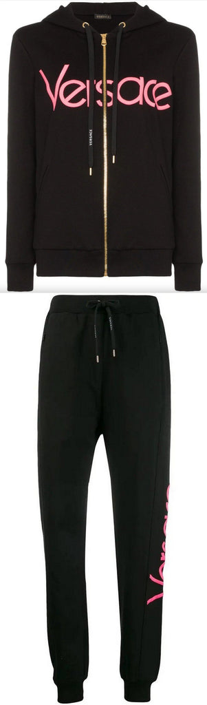 Logo Embroidered Zip-up Hoodie and Track-Pant Set | DESIGNER INSPIRED FASHIONS
