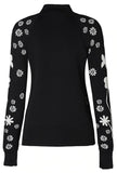 Floral-Embroidered Zip Jacket