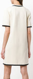 Grosgrain-Trimmed Mini Dress