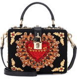 Box Embellished Shoulder Bag